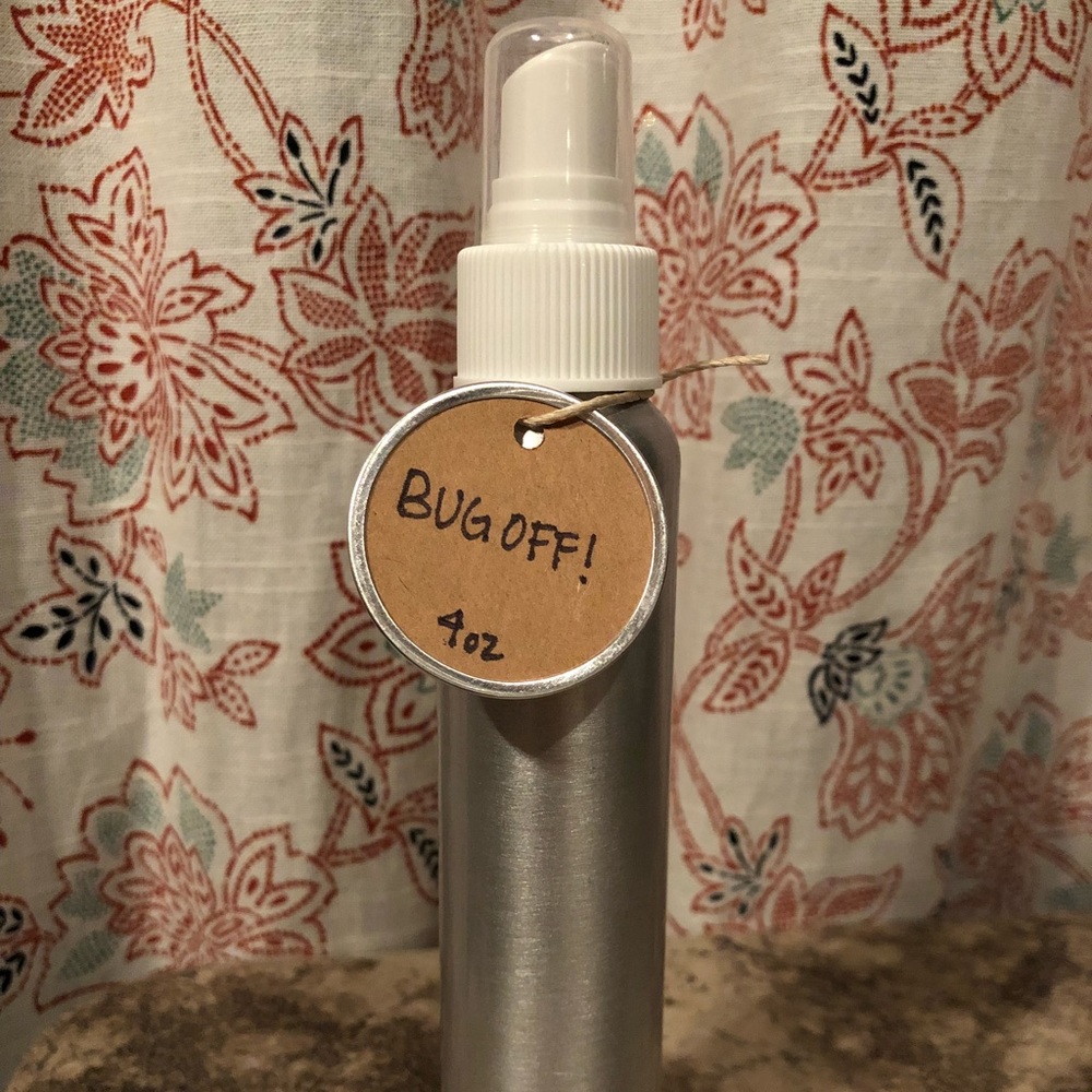 Size 4 oz handmade bug spray